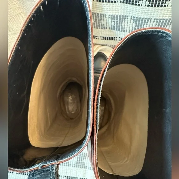 Classic Vintage CHANEL Tall Black and Brown Leather Riding Boots. Size 36.5 - Picture 12 of 15